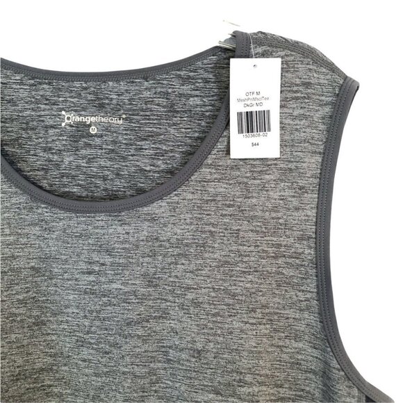 NWT Orangetheory  Mens Med Muscle Tank Heathered Grey - Picture 3 of 6